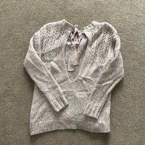 Aerie tie back sweater